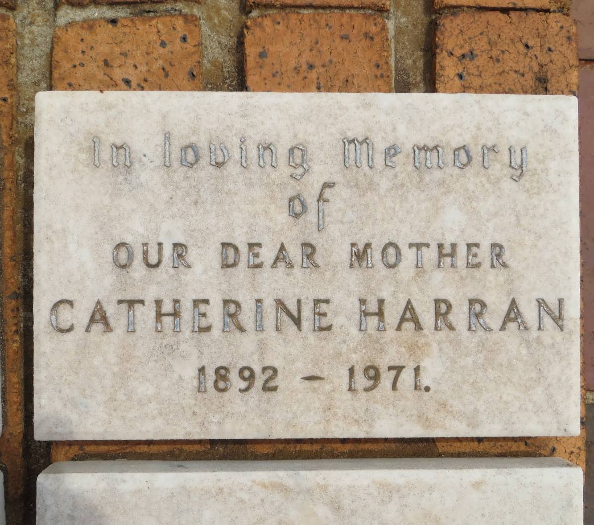 HARRAN Catherine 1892-1971