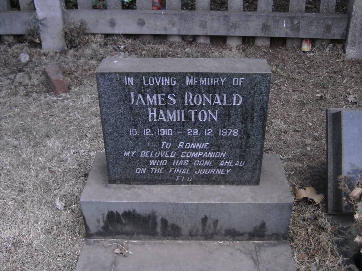HAMILTON James Ronald 1910-1978