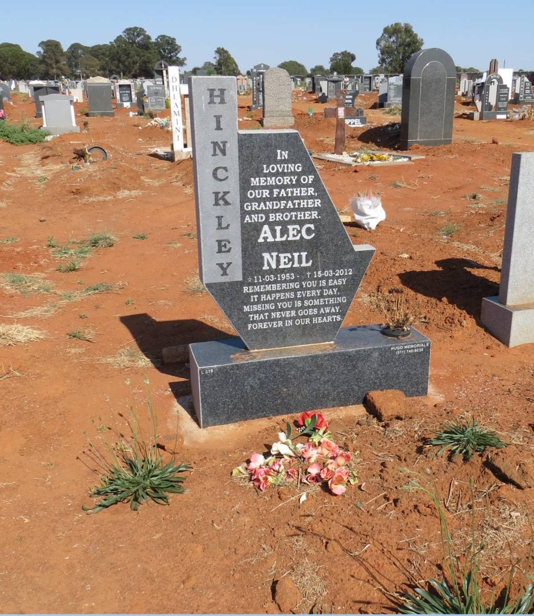HINCKLEY Alec Neil 1953-2012
