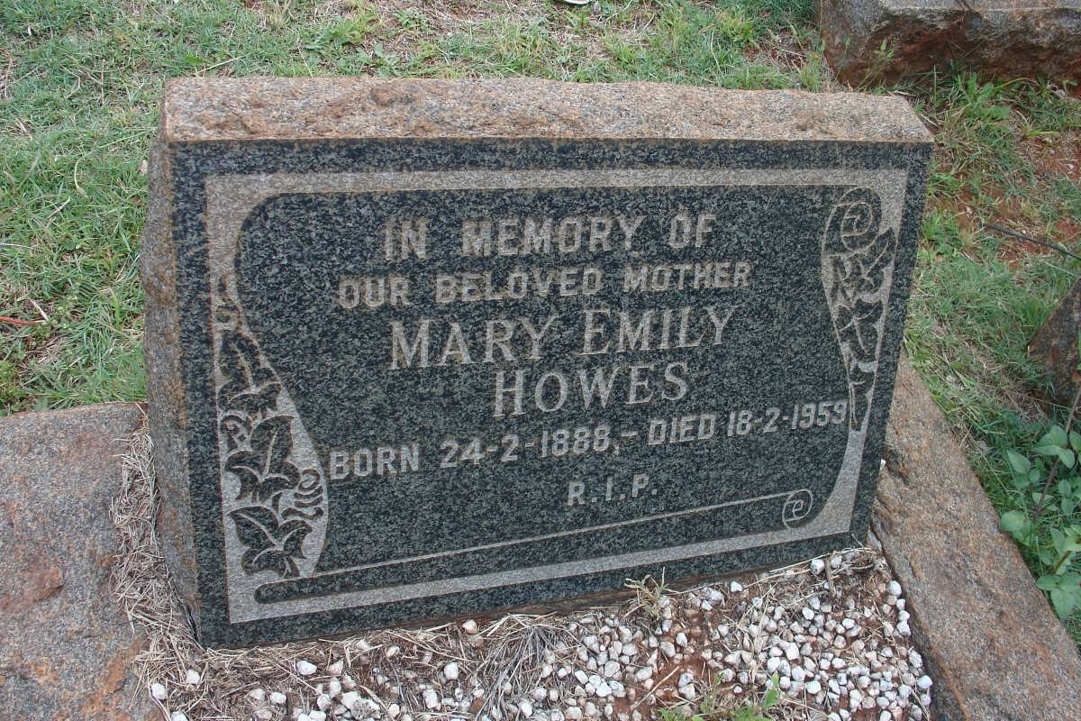 HOWES Mary Emily 1888-1959