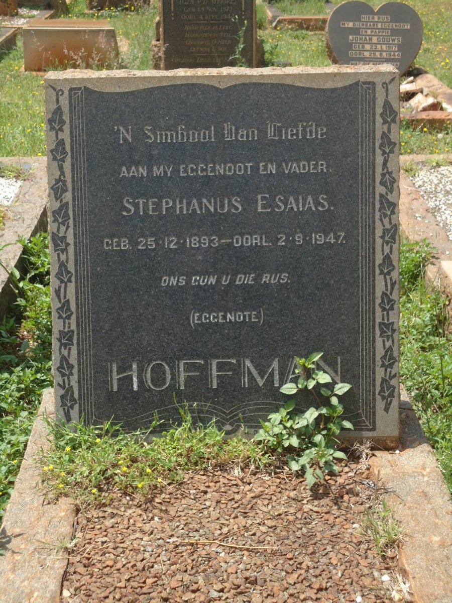 HOFFMAN Stephanus Esaias 1893-1947