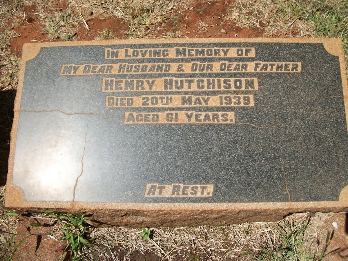 HUTCHISON Henry -1939