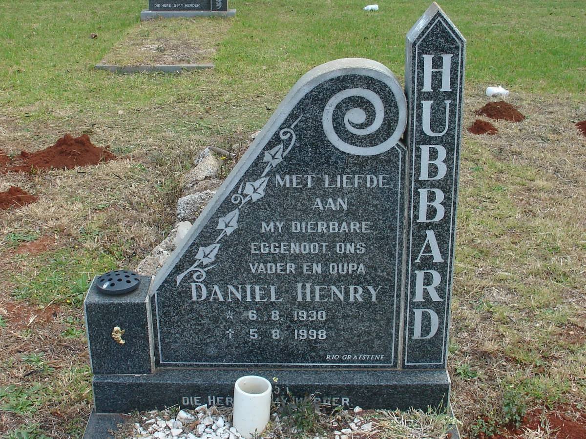 HUBBARD Daniel Henry 1930-1998