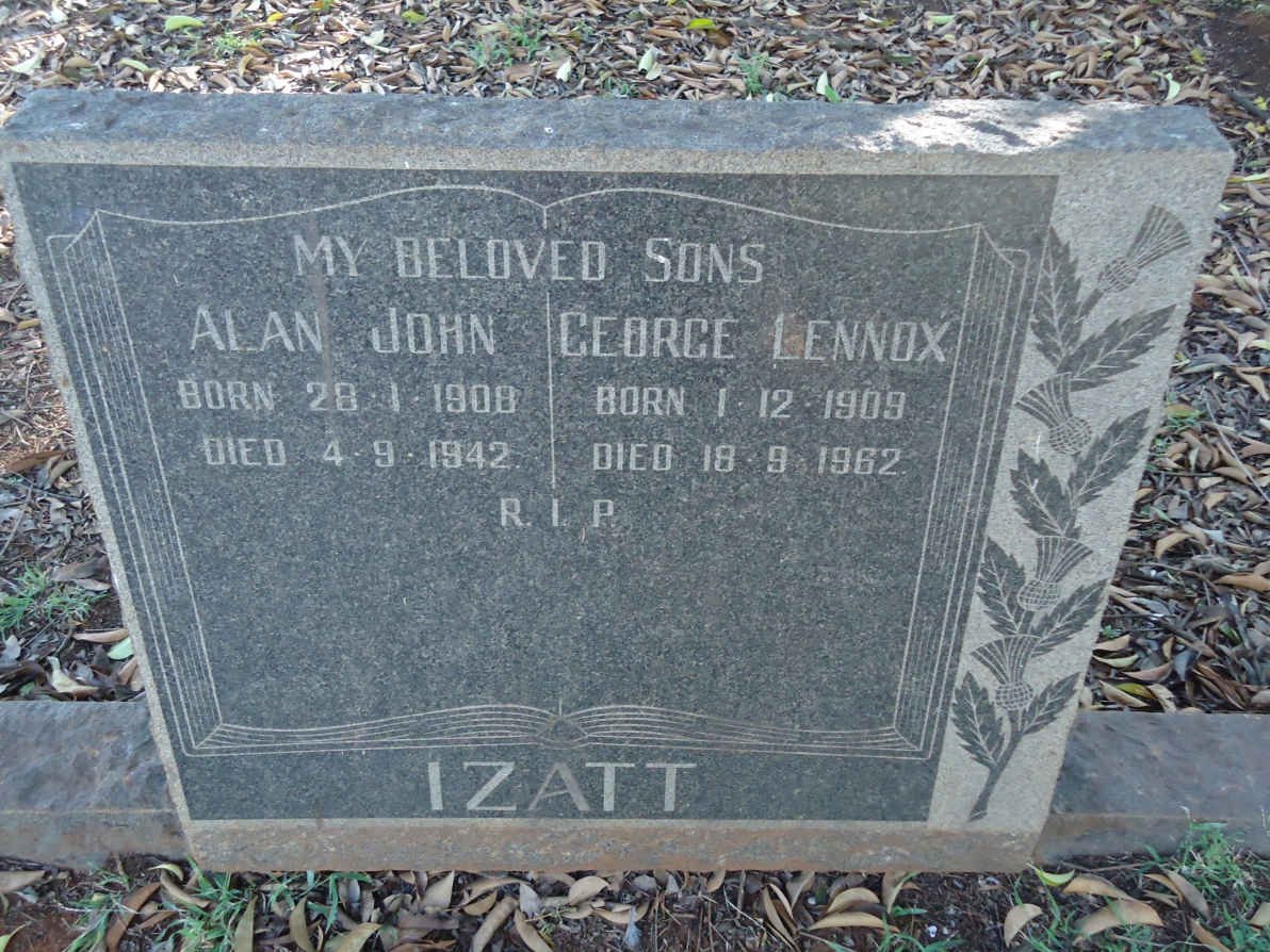 IZATT Alan John 19085-1942 :: IZATT George Lennox 1909-1962