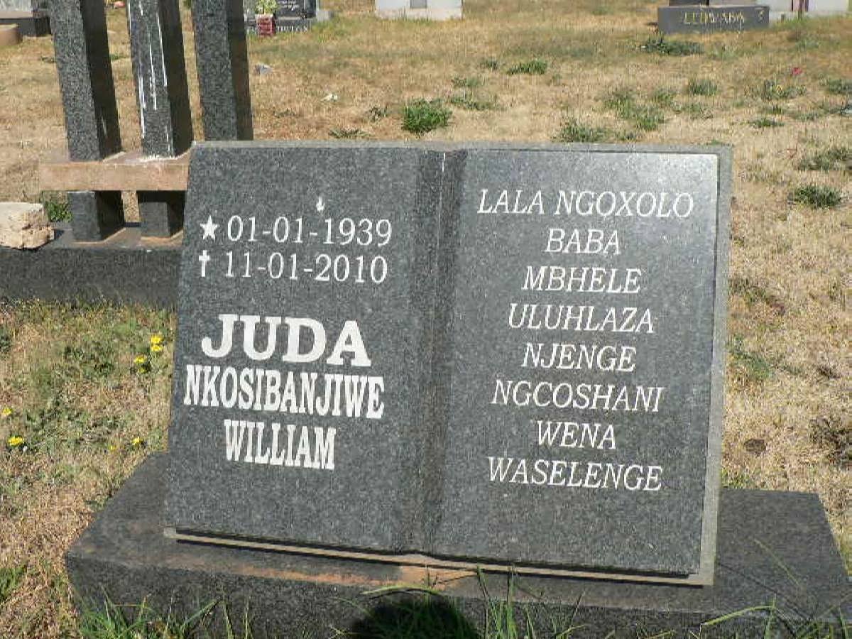 JUDA Nkosibanjiwe William 1939-2010