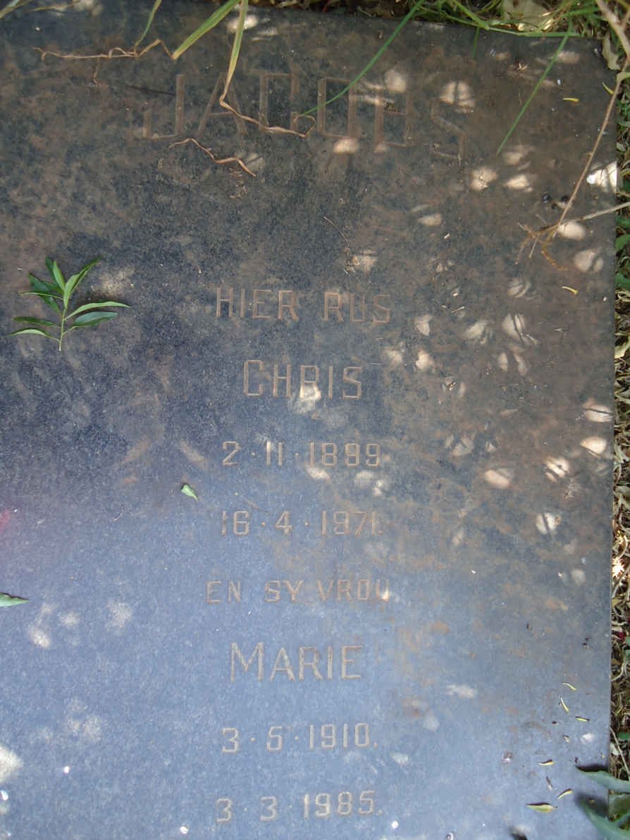 JACOBS Chris 1899-1971