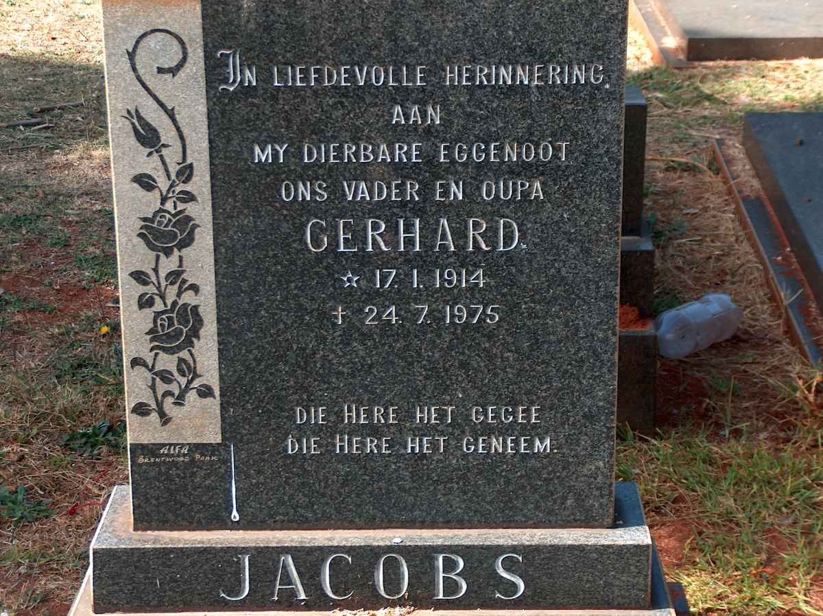 JACOBS Gerhard 1914-1975