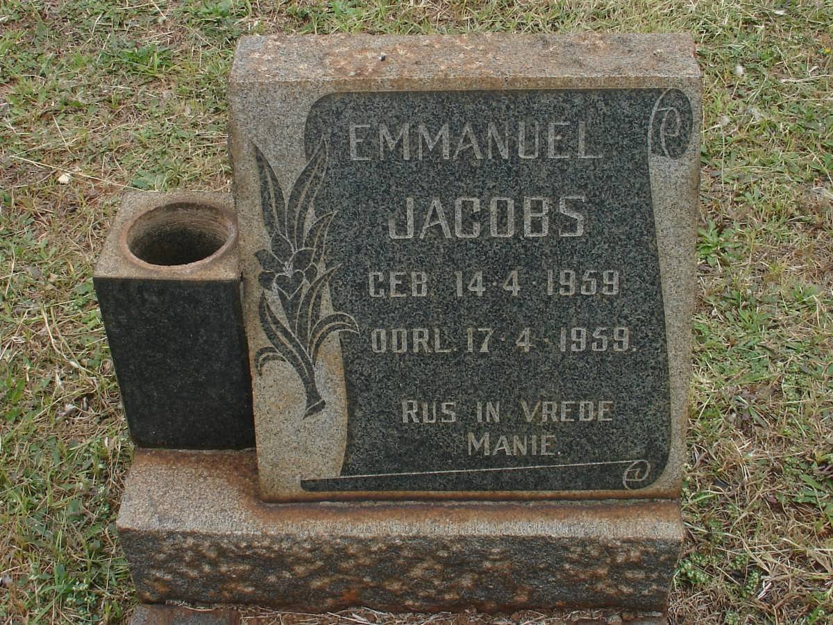 JACOBS Emmanuel 1959-1959