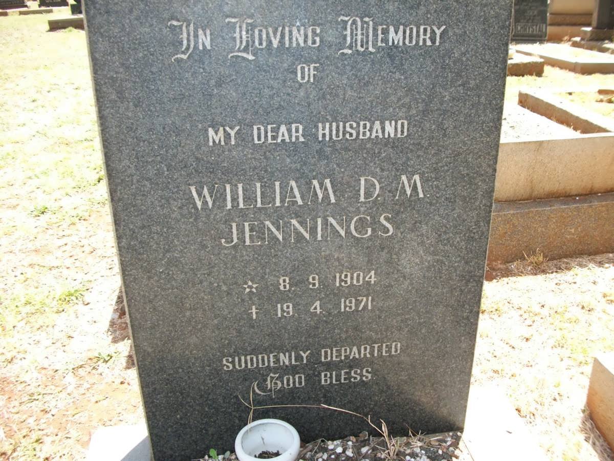 JENNINGS William D.M. 1904-1971