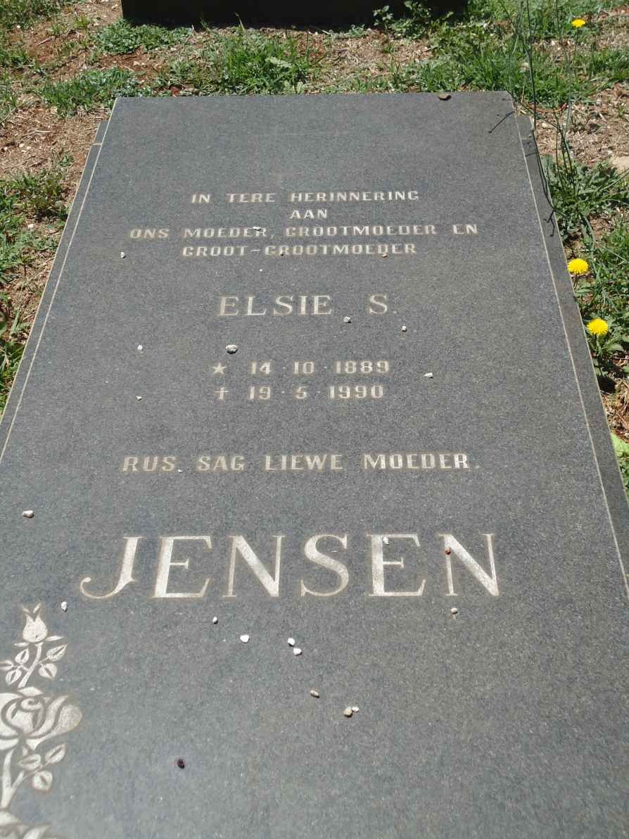 JENSEN Elsie 1889-1990