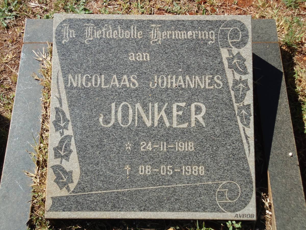 JONKER Nicolaas Johannes 1918-1988