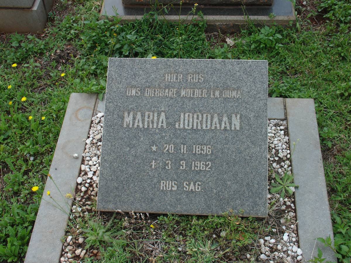 JORDAAN Maria 1896-1962
