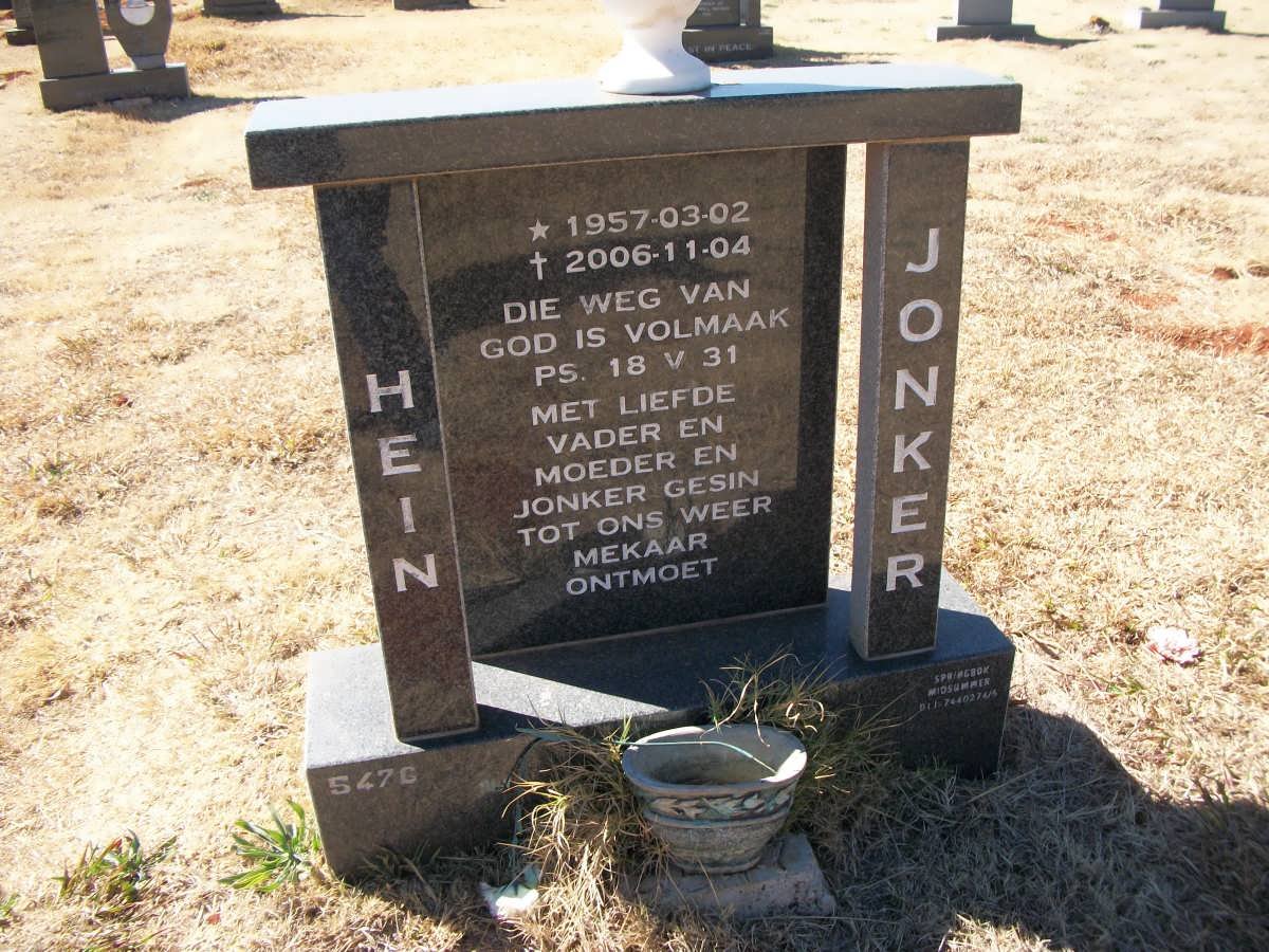 JONKER Hein 1957-2006