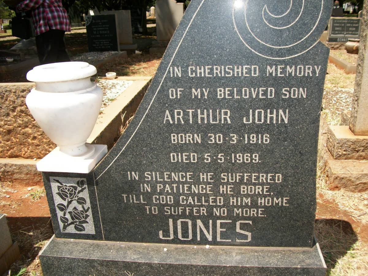 JONES Arthur John 1916-1969