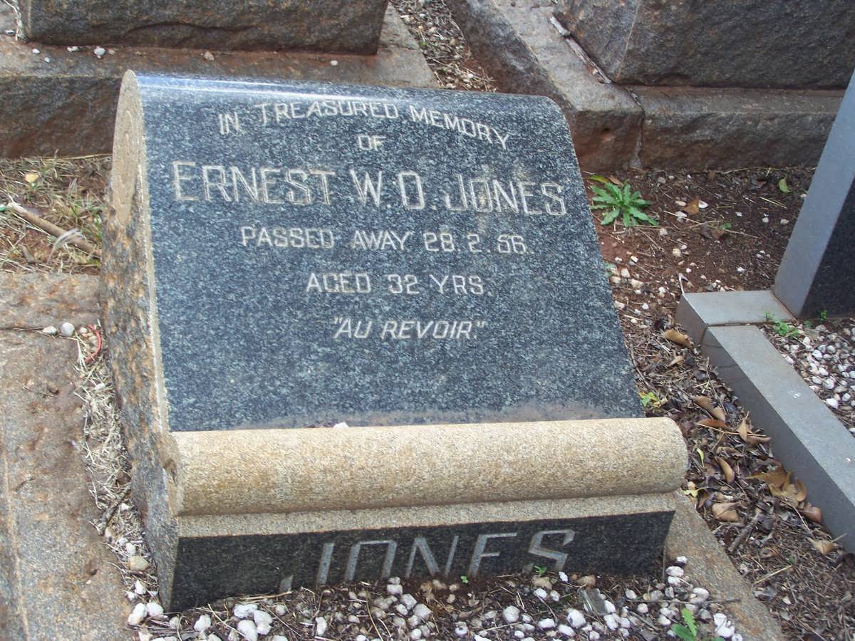 JONES Ernest W.O. -1956