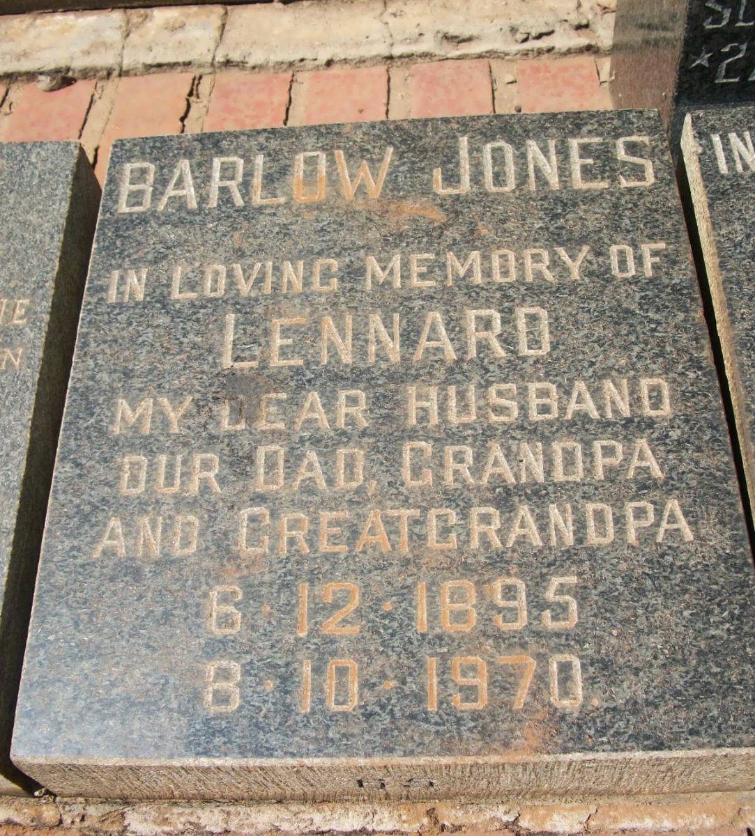JONES Barlow 1895-1970
