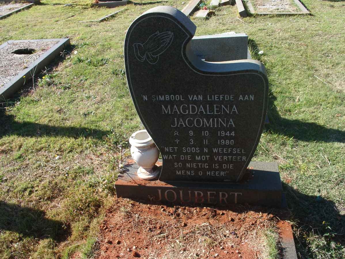 JOUBERT Magdalena Jacomina 1944-1980