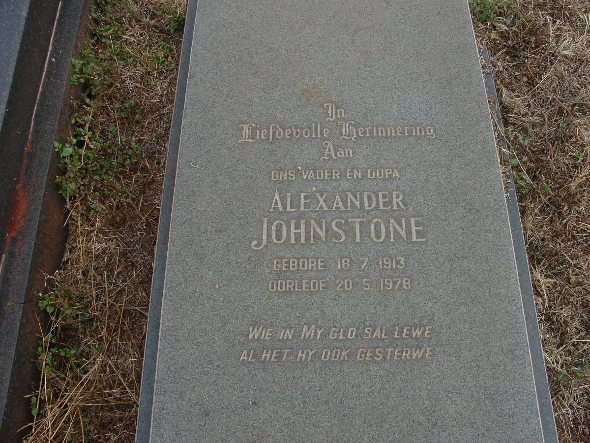 JOHNSTONE Alexander 1913-1978