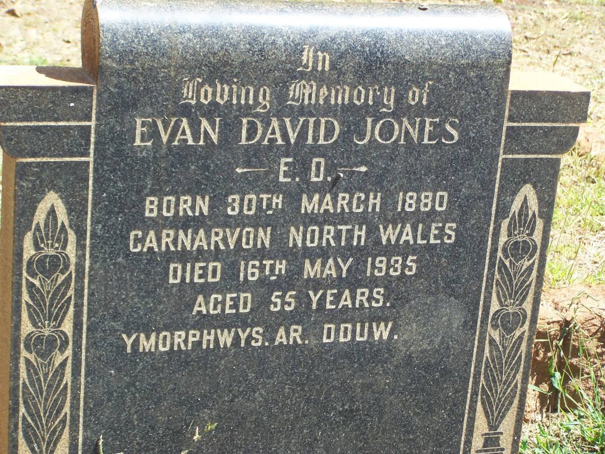 JONES Evan David -1935