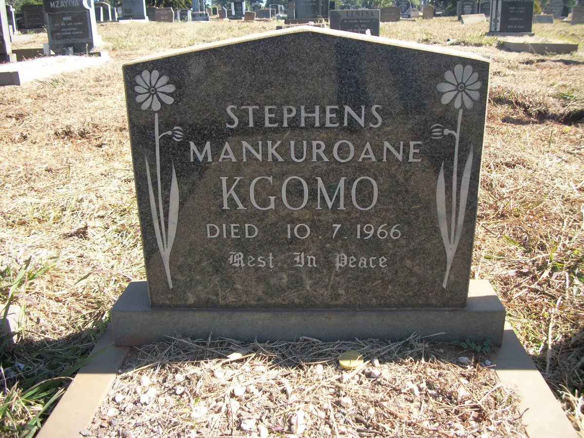 KGOMO Stephens Mankuroane -1966