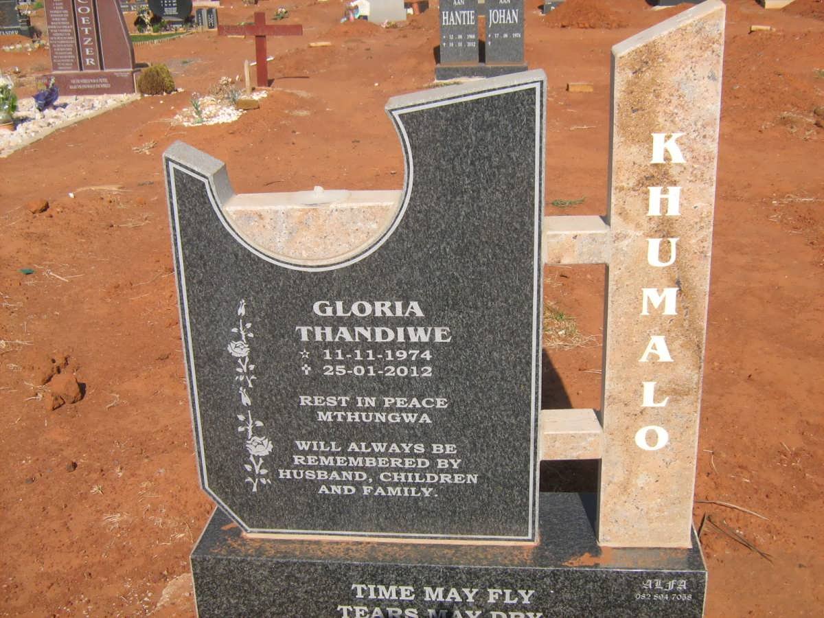 KHUMALO Thandiwe Gloria 1974-2012