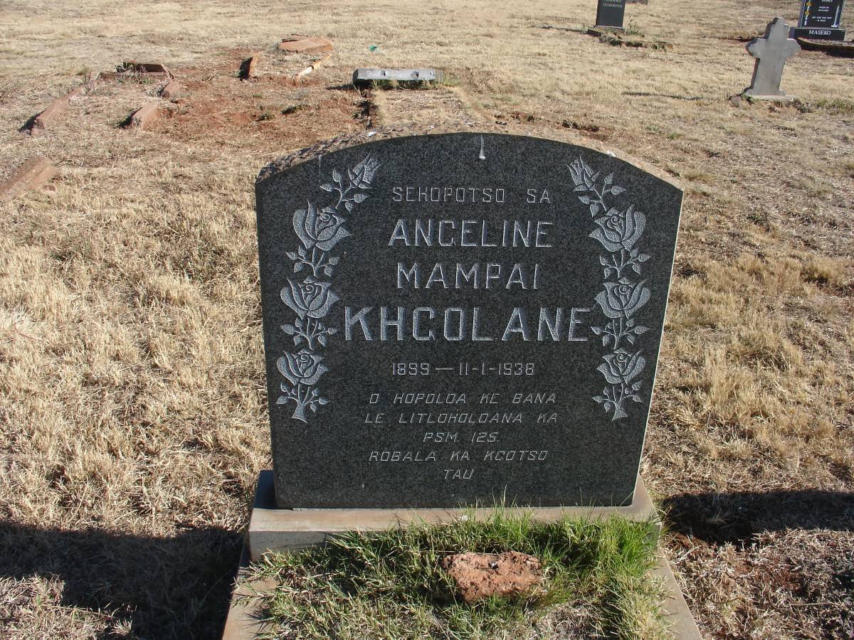 KHGOLANE Angeline Mampai 1899-1938