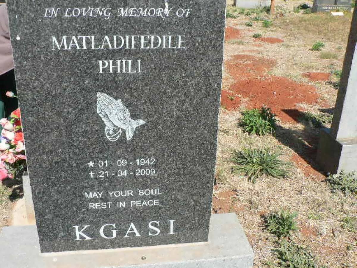 KSAGI Matladifedile Phili 1942-2009
