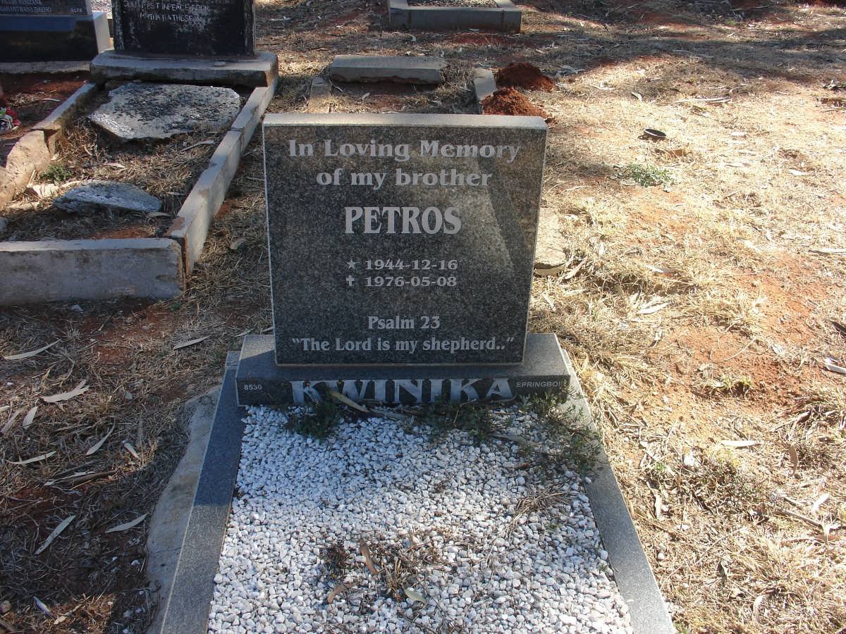 KWINIKA Petros 1944-1976
