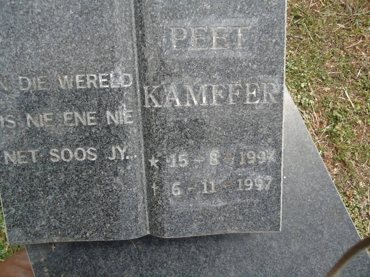 KAMFFER Peet 1997-1997