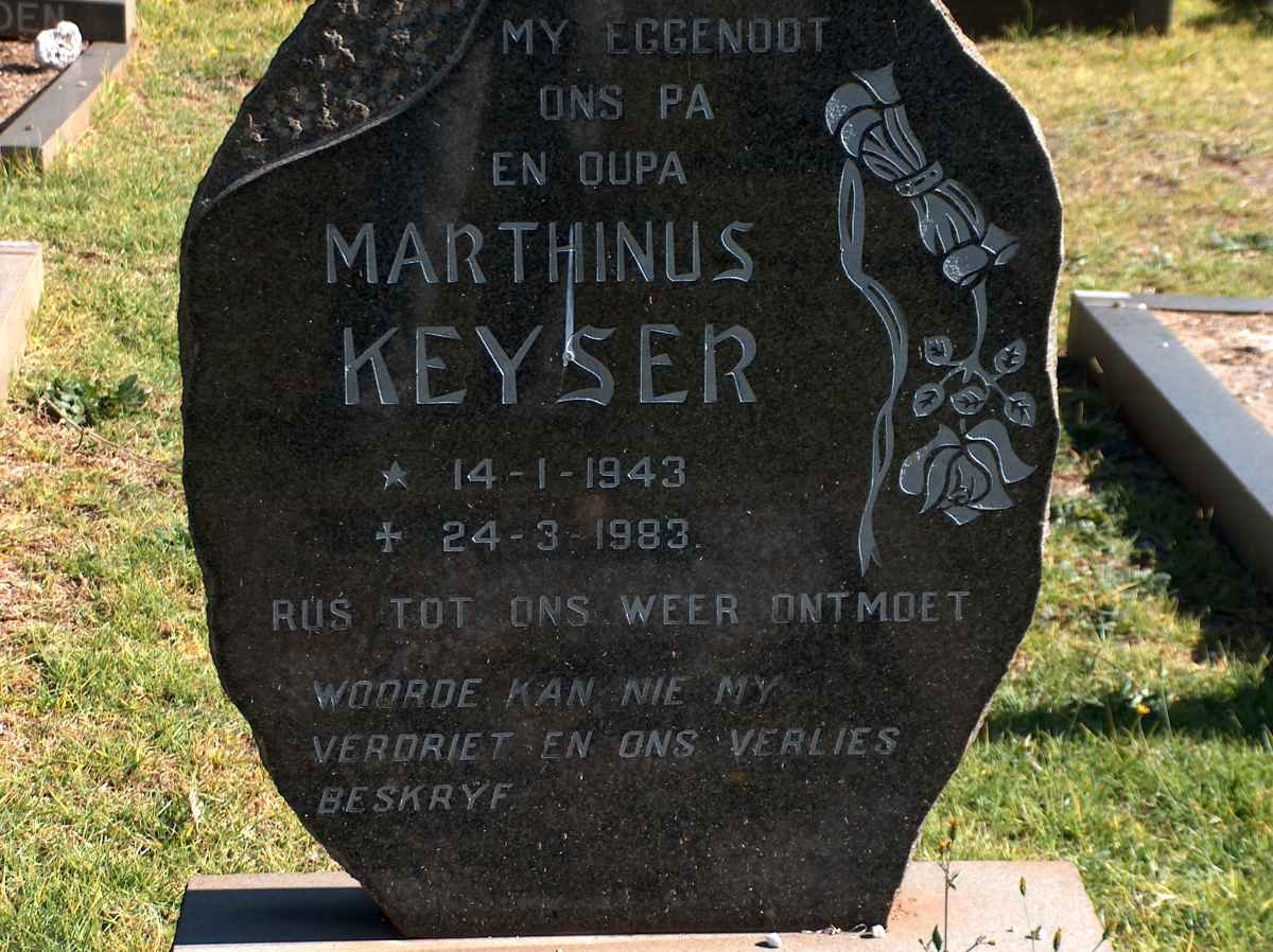 KEYSER Marthinus 1943-1983