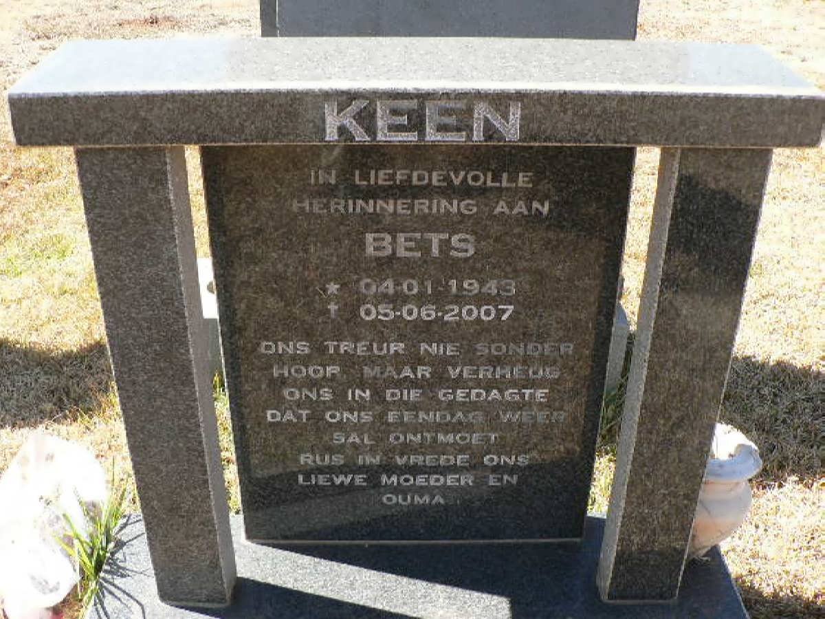 KEEN Bets 1943-2007
