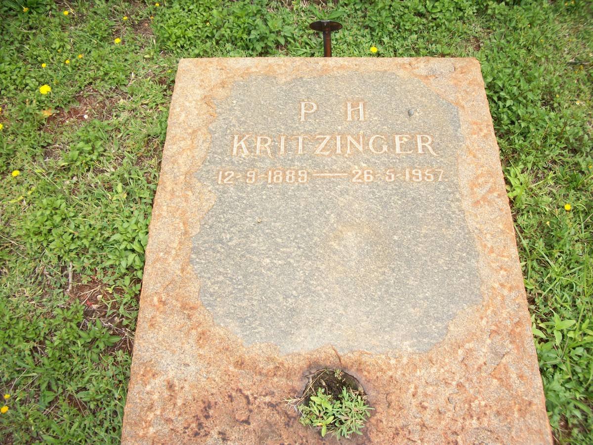KRITZINGER P.H 1889-1957