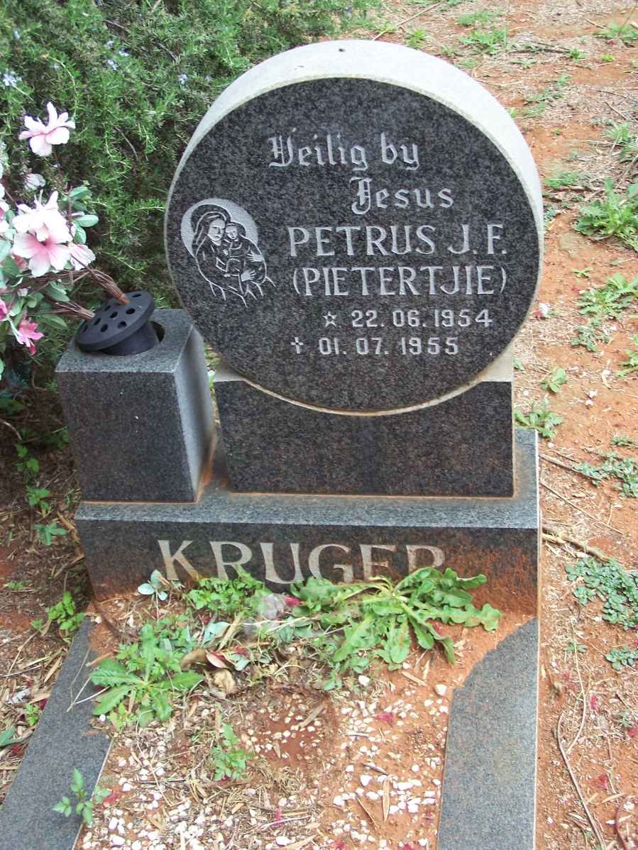 KRUGER Petrus J.F. 1954-1955