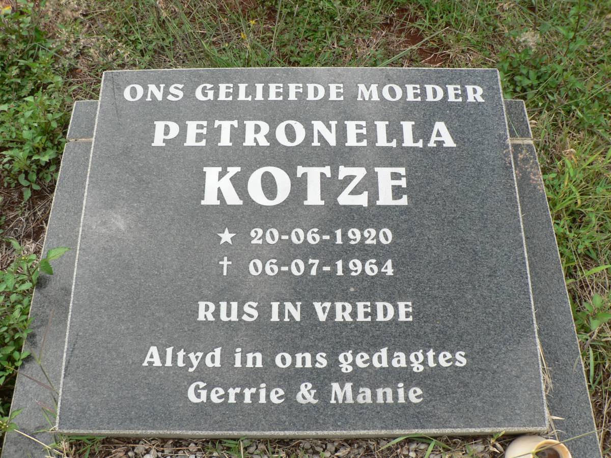KOTZE Petronella 1920-1964