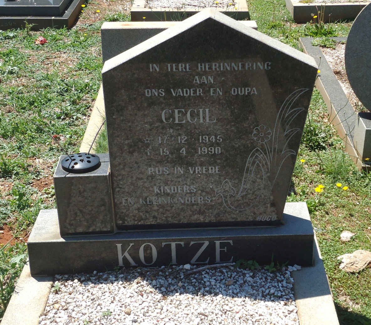KOTZE Cecil 1945-1990