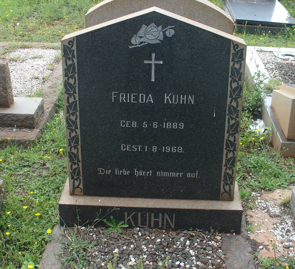 KUHN Frieda 1889-1968