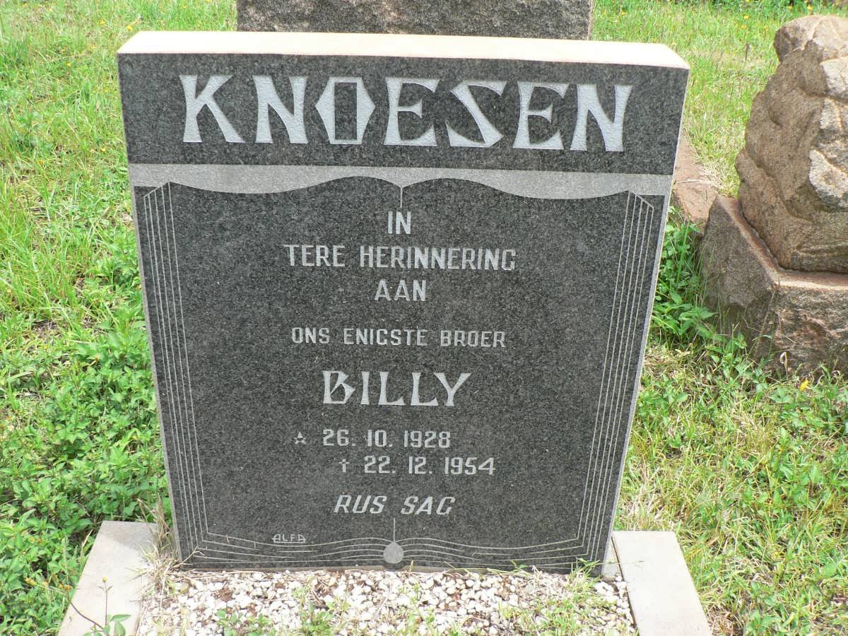 KNOESEN Billy 1928-1954
