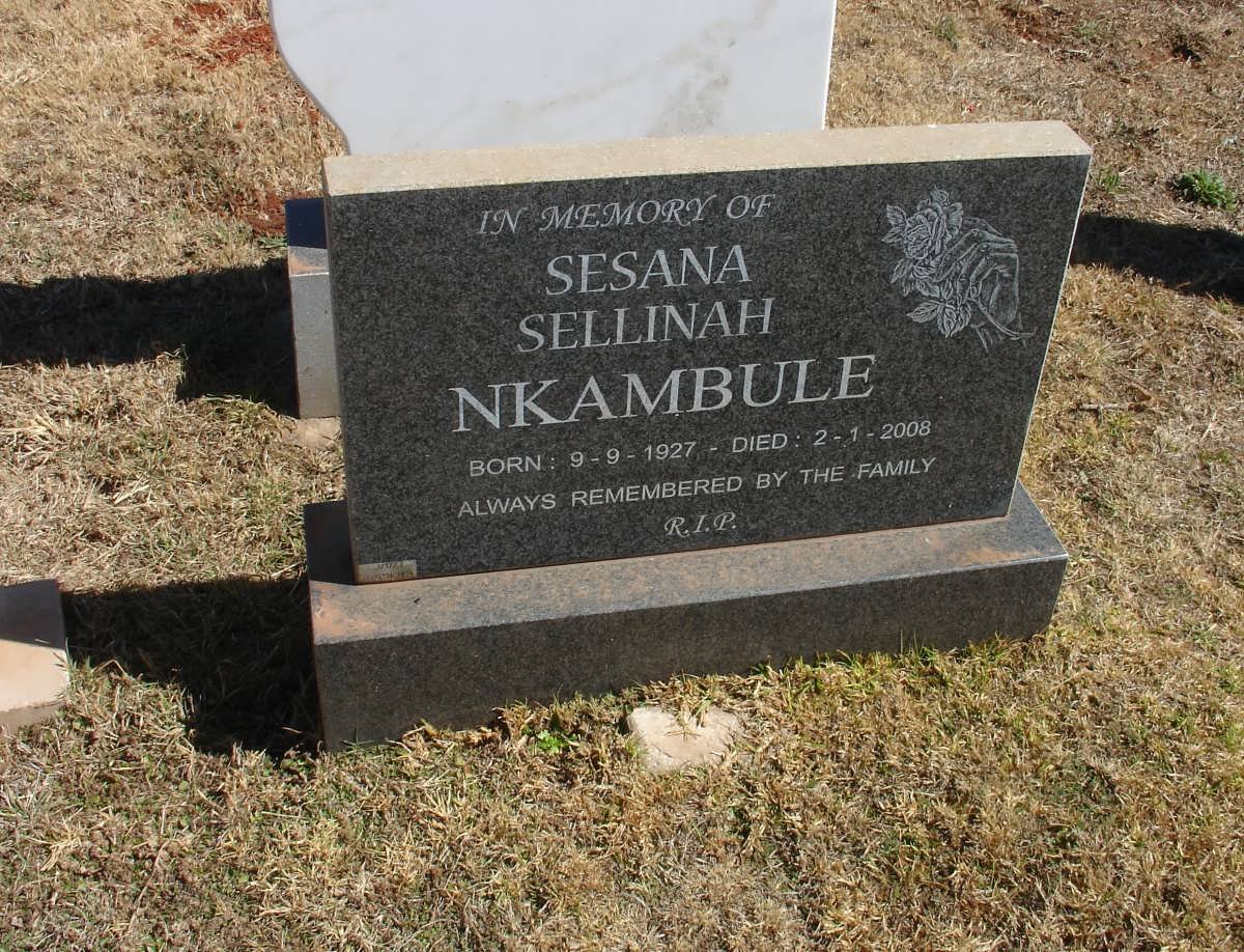 KNAMBULE Sesana Sellinah 1927-2008