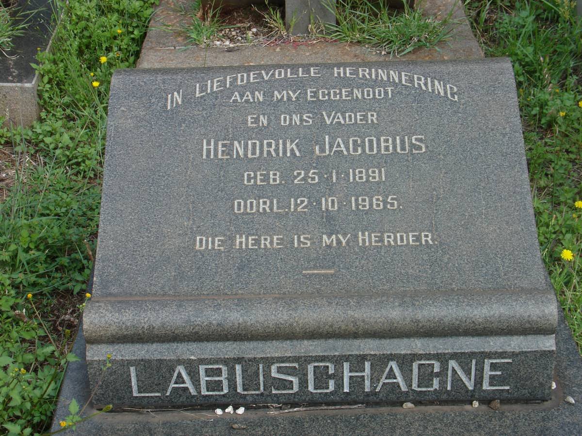 LABUSCHAGNE Hendrik Jacobus 1891-1965