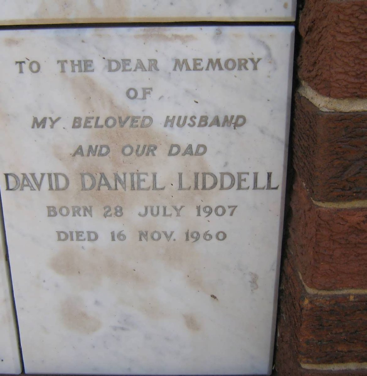 LIDDELL David Daniel 1907-1960