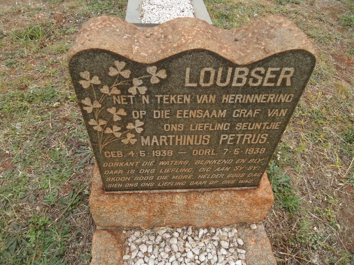 LOUBSER Marthinus Petrus 1938-1938