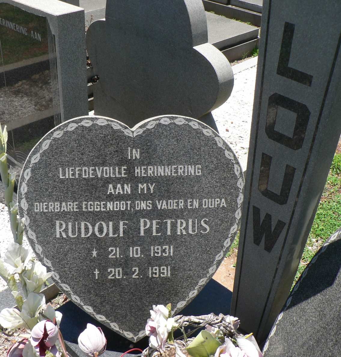 LOUW Rudolf Petrus 1931-1991