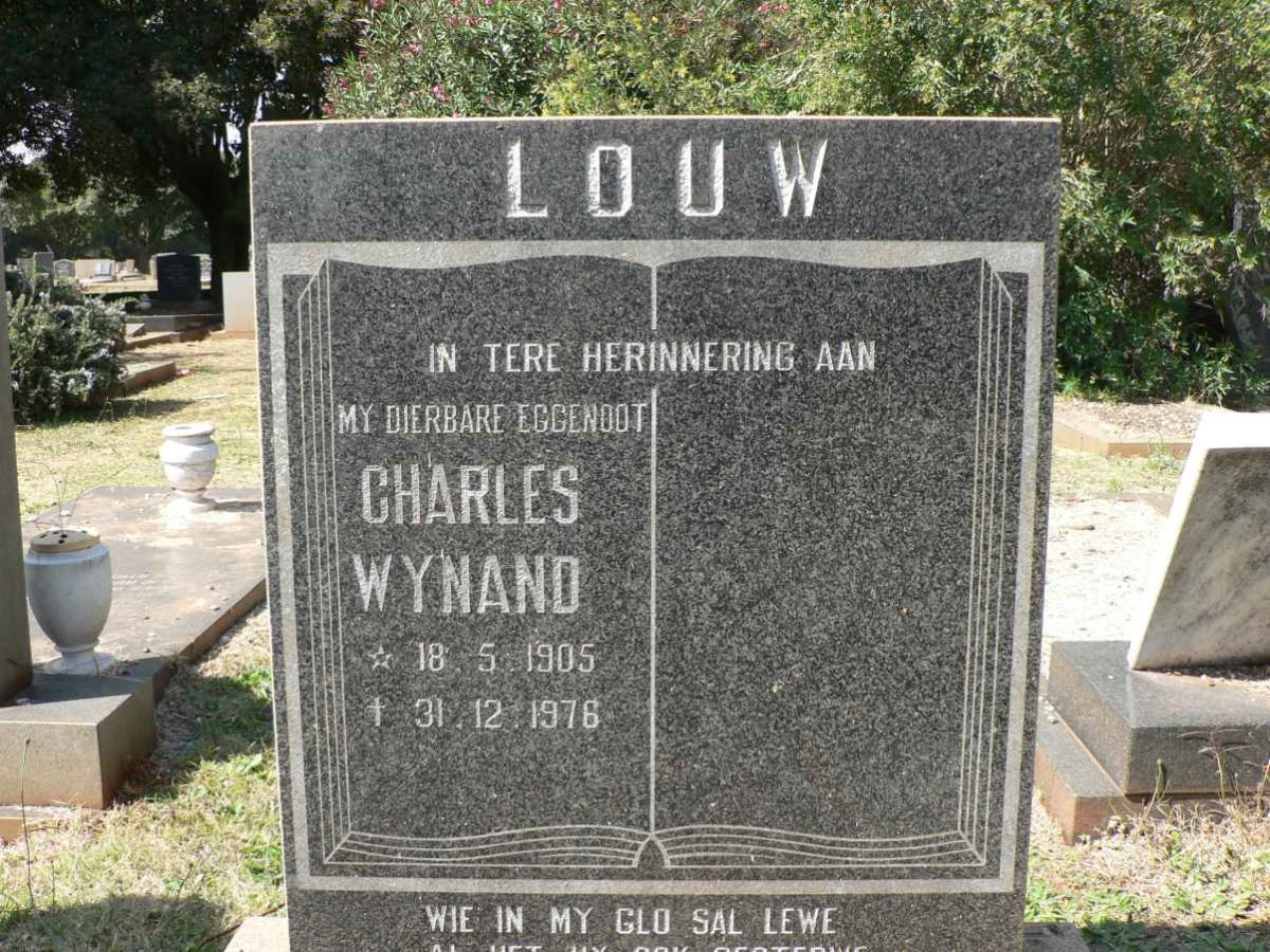 LOUW Charles Wynand 1905-1976