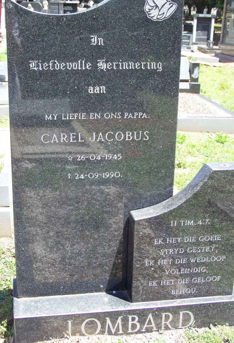 LOMBARD Carel Jacobus 1945-1990