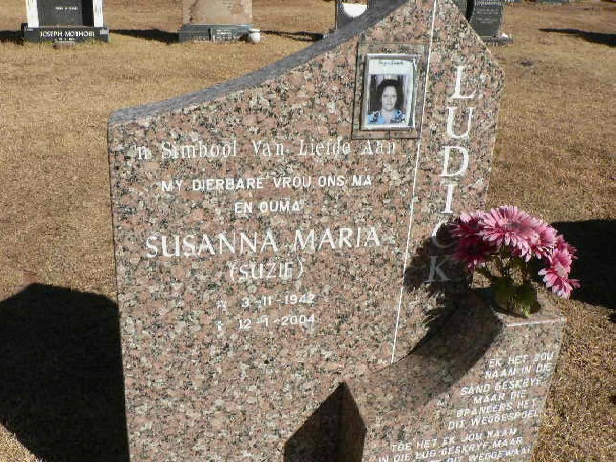 LUDICK Susanna Maria 1942-2004