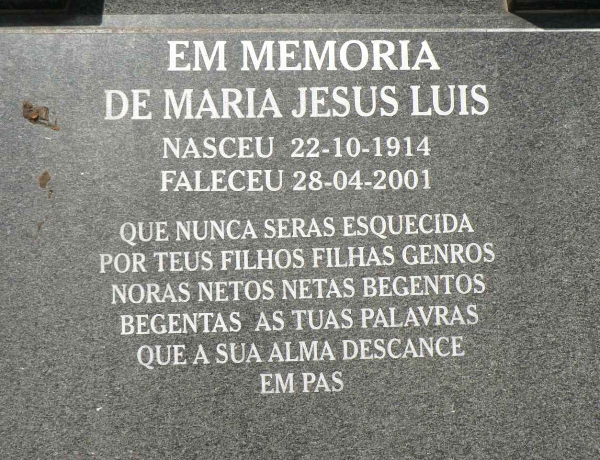 LUIS Maria Jesus 1914-2001
