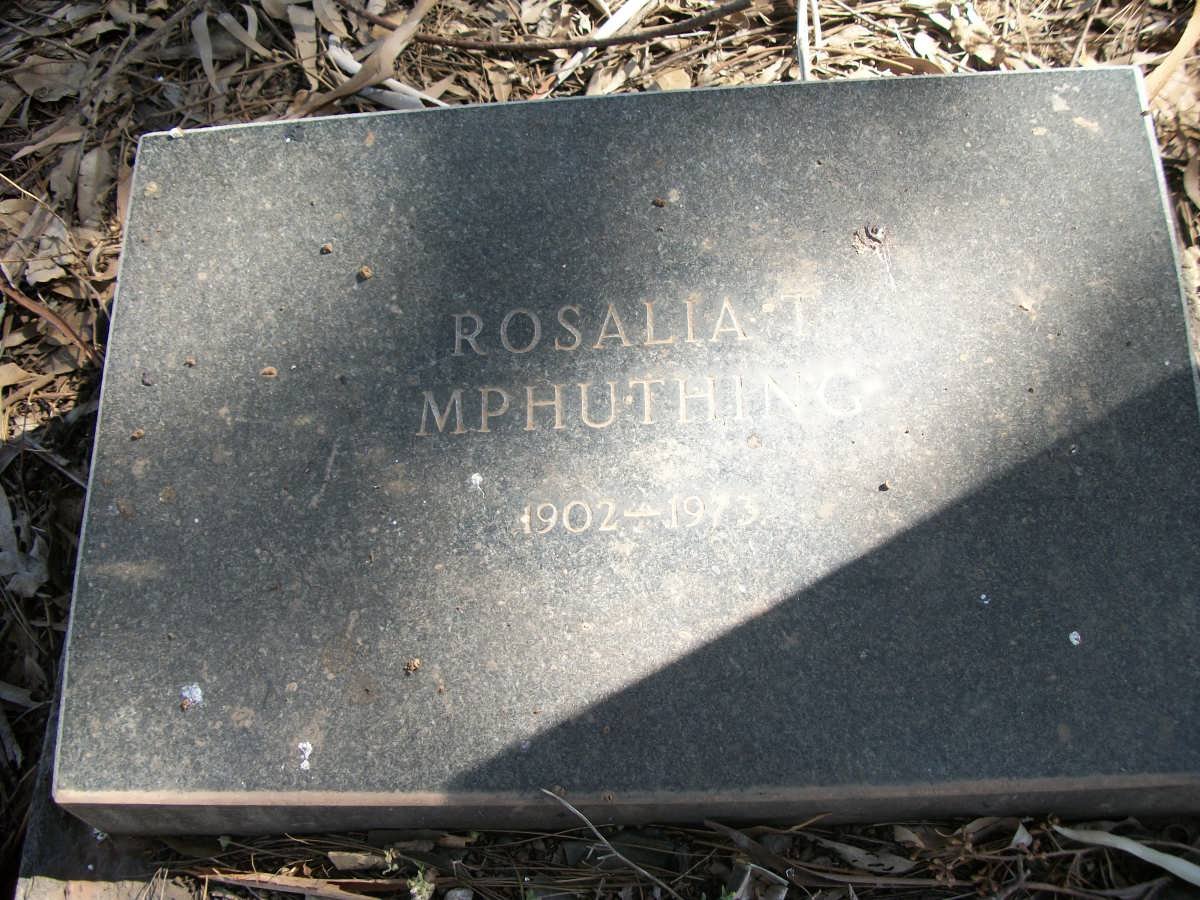 MPHUTING Rosalia T. 1902-1973