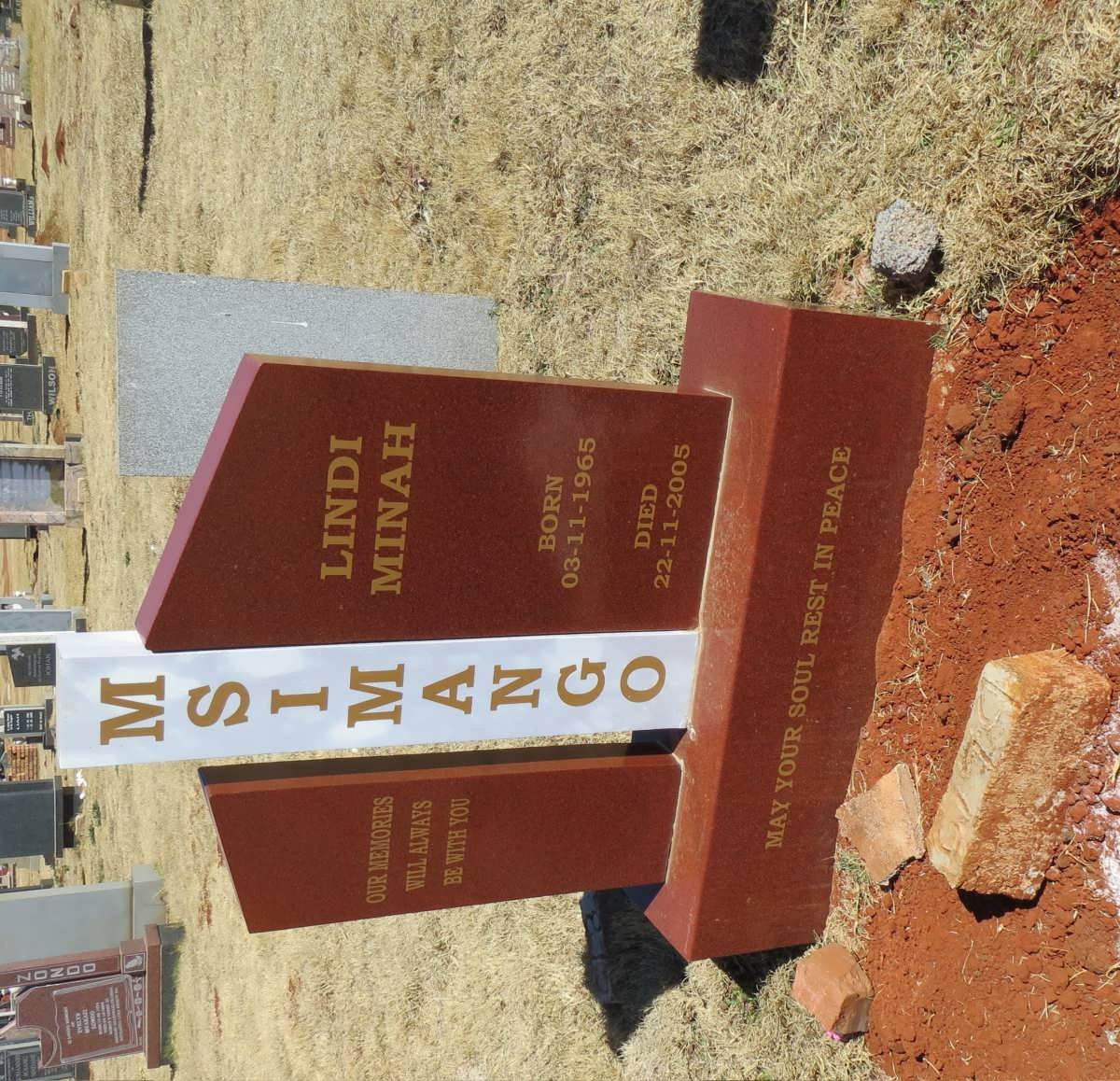 MSIMANGO Lindi Minah 1965-2005