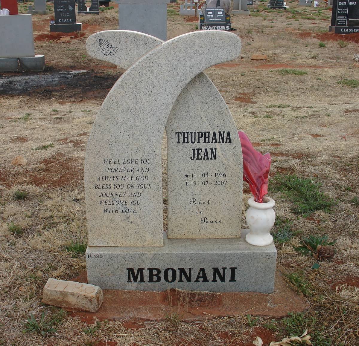 MBONANI Thuphana Jean 1936-2007