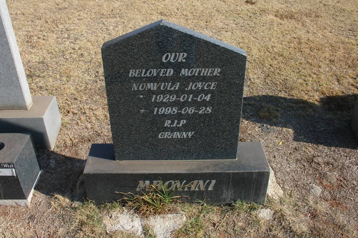 MBONANI Nomvula Joyce 1929-1998